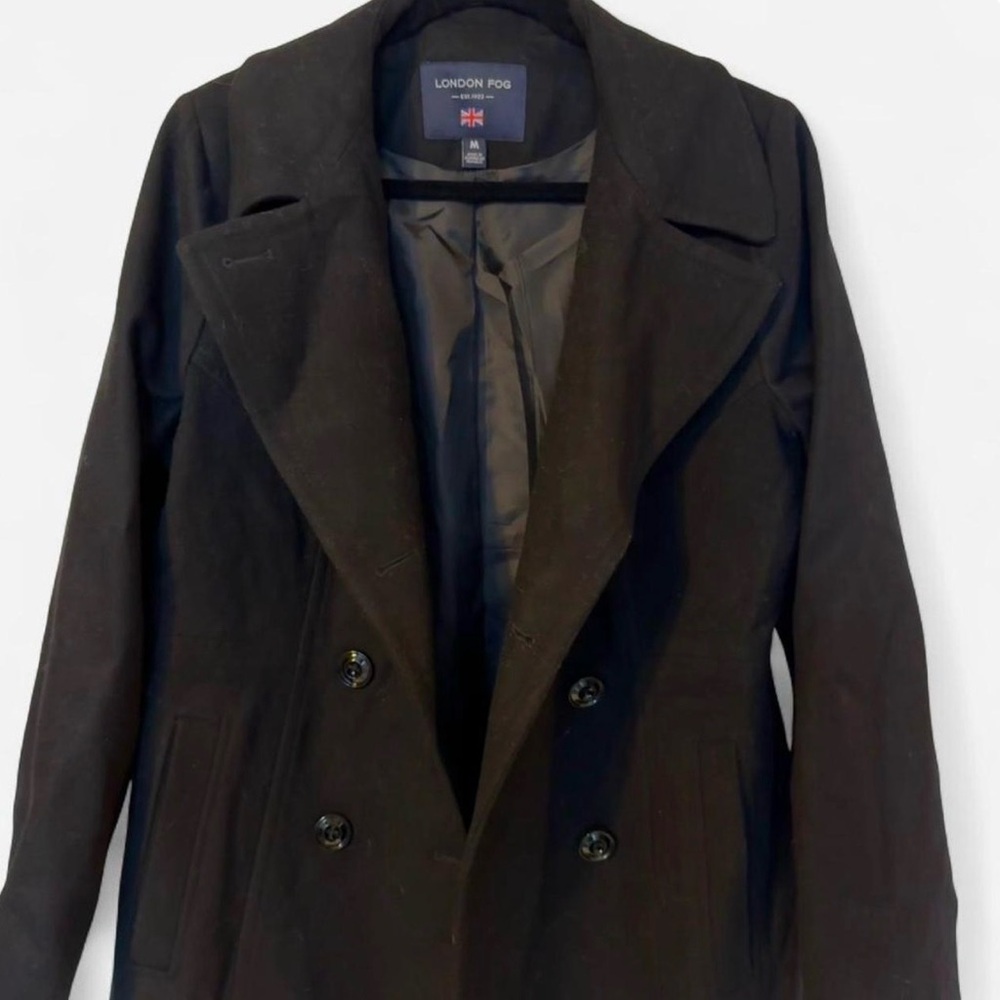 London Fog Classic Black Coat